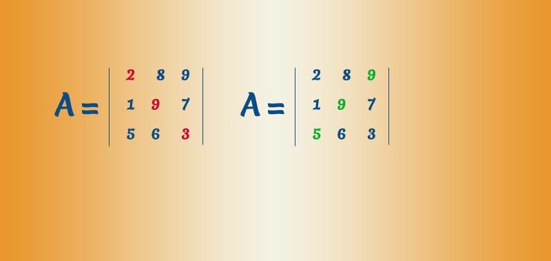 Somma elementi diagonale principale di una matrice