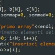esercitazione sugli array in C++