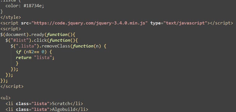 JQuery removeClass()