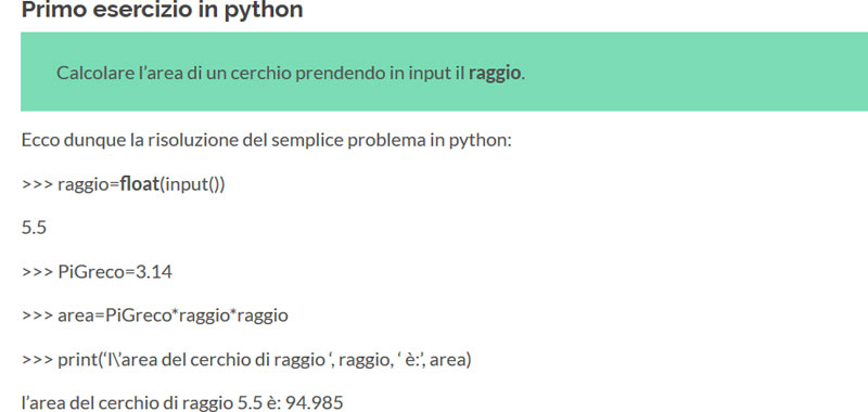 Esercizi in Python