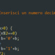 Convertitore decimale binario in C++