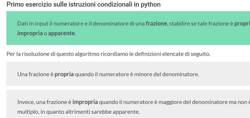 istruzioni codizionali in python