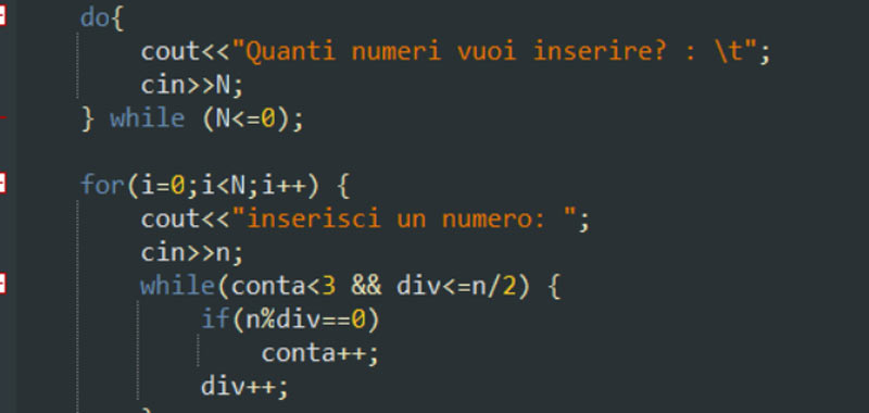numeri primi in C++