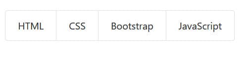 Bootstrap list horizontal