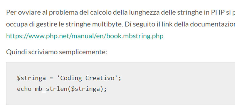 Stringhe in PHP