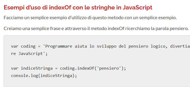 indexOf in JavaScript