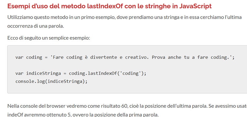lastIndexOf in JavaScript