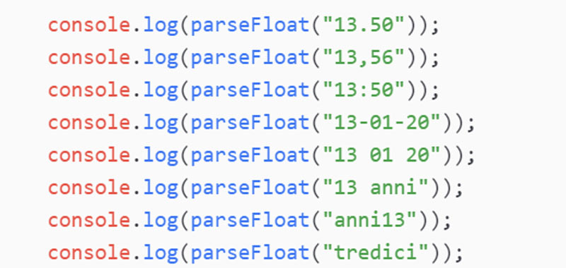 parseFloat JavaScript