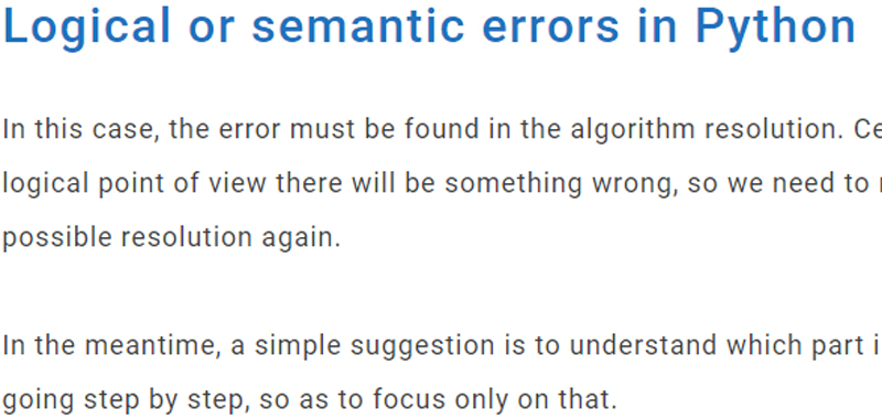 Errors in Python