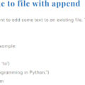 Python write to file
