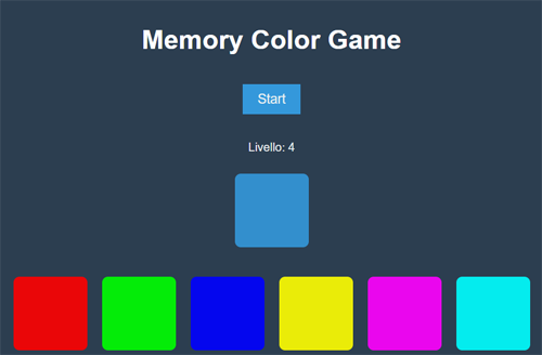 Memoria del colore in JavaScript